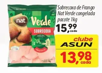 Asun Sobrecoxa de Frango Nat Verde congelada pacote oferta