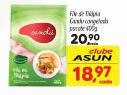 Asun File de Tilápia Candu congelada pacote oferta