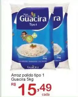 Giga Atacado Arroz polido tipo 1 Guacira oferta