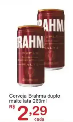Giga Atacado Cerveja Brahma duplo malte lata oferta