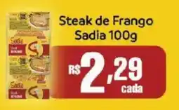 Lopes Supermercados Steak de Frango Sadia oferta