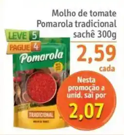 Sonda Molho de tomate Pomarola tradicional oferta