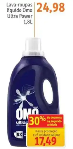 Sonda Lava-roupas líquido Omo Ultra Power oferta