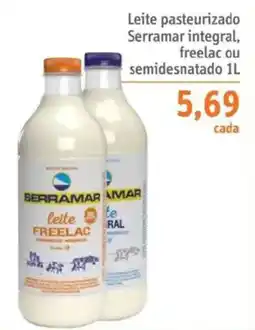 Sonda Leite pasteurizado Serramar integral, freelac ou semidesnatado oferta