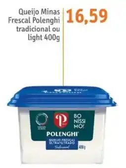 Sonda Queijo Minas Frescal Polenghi tradicional ou light oferta