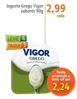 Sonda Iogurte Grego Vigor sabores oferta