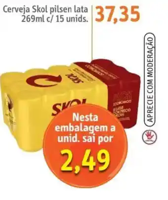 Sonda Cerveja Skol pilsen lata oferta