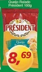 Supermercados Guanabara Queijo ralado President 100g oferta