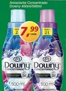 Supermercados Guanabara Amaciante Concentrado Downy 450ml/500ml oferta