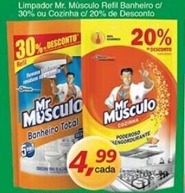 Supermercados Guanabara Limpador Mr.Musculo Refil Banheiro c/ 30% ou Cozinha c/ 20% de Desconto oferta