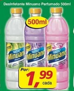 Supermercados Guanabara Desinfetante Minuano Perfumado 500ml oferta