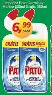 Supermercados Guanabara Limpador Pato Germinex marine 500ml gratis 250ml oferta