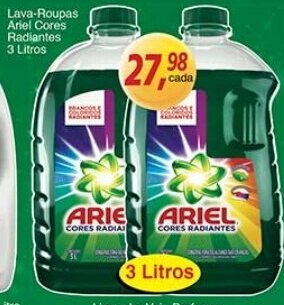 Supermercados Guanabara Lava-roupas Ariel Cores Radiantes 3L oferta
