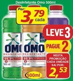 Supermercados Guanabara Desinfetante Omo 500ml oferta