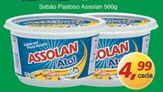 Supermercados Guanabara Sabao Pastoso Assolan 500g oferta