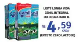 Bahamas Mix Leite longa vida cemil integral ou desnatado oferta