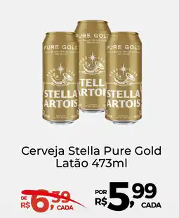 Super Luna Cerveja Stella Pure Gold Latão oferta