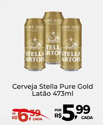 Super Luna Cerveja Stella Pure Gold Latão oferta