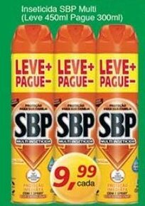 Supermercados Guanabara Inseticida SBP Multi leve 450ml Pagie 300ml oferta