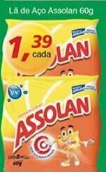 Supermercados Guanabara La de Aco Assolan 60g oferta