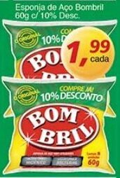 Supermercados Guanabara Esponja de Aco Bombril 60g c/10% Desc. oferta