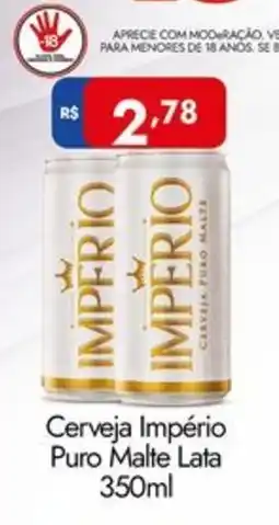 Supermercados Rondon Cerveja Império Puro Malte Lata oferta