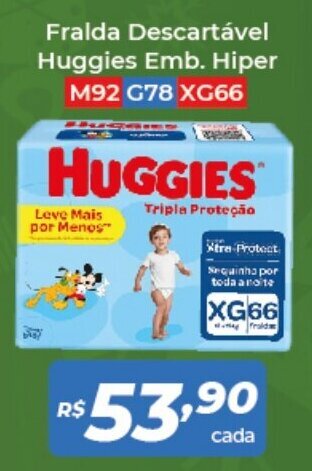 Fralda Descartavel Huggies Emb. Hiper