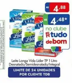 Supermercados Rondon Leite Longa Vida Lider TP oferta