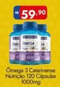 Supermercados Rondon Ômega 3 Catarinense Nutrição 120 Cápsulas 1000mg oferta