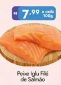 Supermercados Rondon Peixe Iglu Filé de Salmão oferta