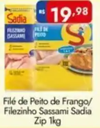 Supermercados Rondon Filé de Peito de Frango/ Filezinho Sassami Sadia Zip oferta