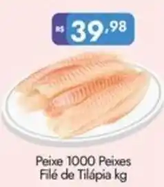 Supermercados Rondon Peixe 1000 Peixes Filé de Tilápia oferta