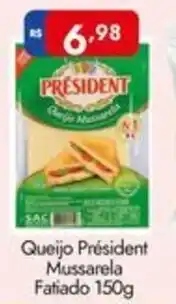 Supermercados Rondon Queijo Président Mussarela Fatiado oferta