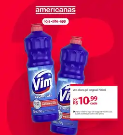 Lojas Americanas vim cloro gel original oferta