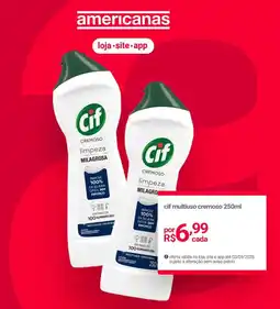 Lojas Americanas cif multiuso cremoso oferta