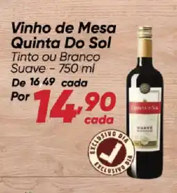 Dia Vinho de Mesa Quinta Do Sol oferta