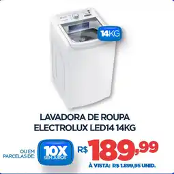 DB Supermercados Lavadora de roupa electrolux led14 oferta