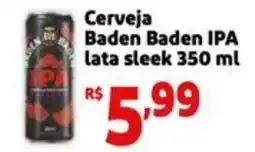 Mini Extra Cerveja Baden Baden IPA lata sleek oferta