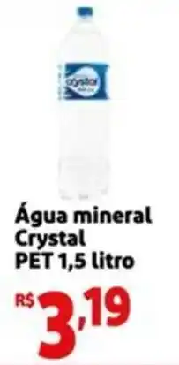 Mini Extra Água mineral Crystal oferta