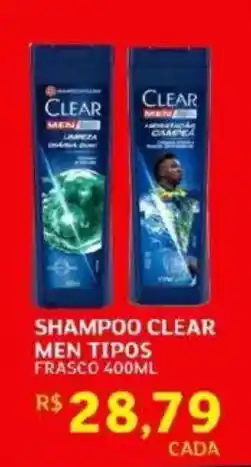 Assaí Atacadista Shampoo clear men tipos frasco oferta