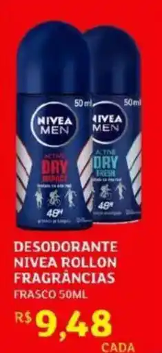 Assaí Atacadista Desodorante nivea rollon fragrâncias frasco oferta