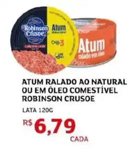 Assaí Atacadista Atum ralado ao natural ou em óleo comestível robinson crusoe oferta