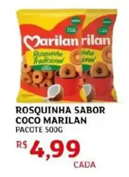 Assaí Atacadista Rosquinha sabor coco marilan pacote oferta
