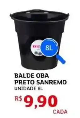 Assaí Atacadista Balde oba preto sanremo unidade oferta
