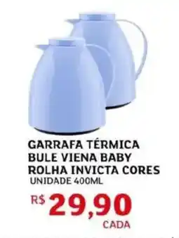 Assaí Atacadista Garrafa térmica bule viena baby rolha invicta cores unidade oferta