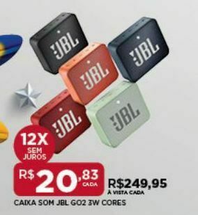 DB Supermercados Caixa amplificada jbl oferta