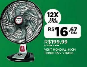 DB Supermercados Ventilador mondial oferta