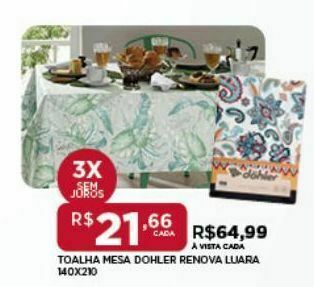 DB Supermercados Toalha de mesa oferta
