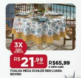 DB Supermercados Toalha de mesa oferta