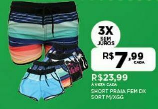 DB Supermercados Short oferta